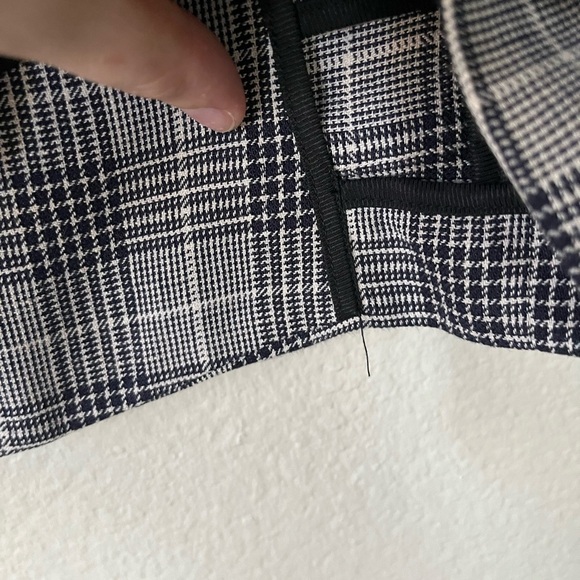 Rag & Bone Claudia Linen Blend Blazer in Blue Plaid Women’s Size 4 - Picture 15 of 16